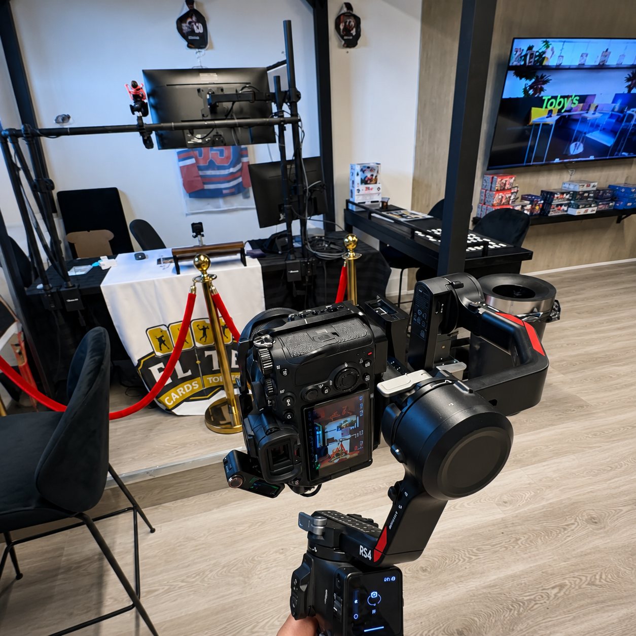 Fourteen hours from home, still filming