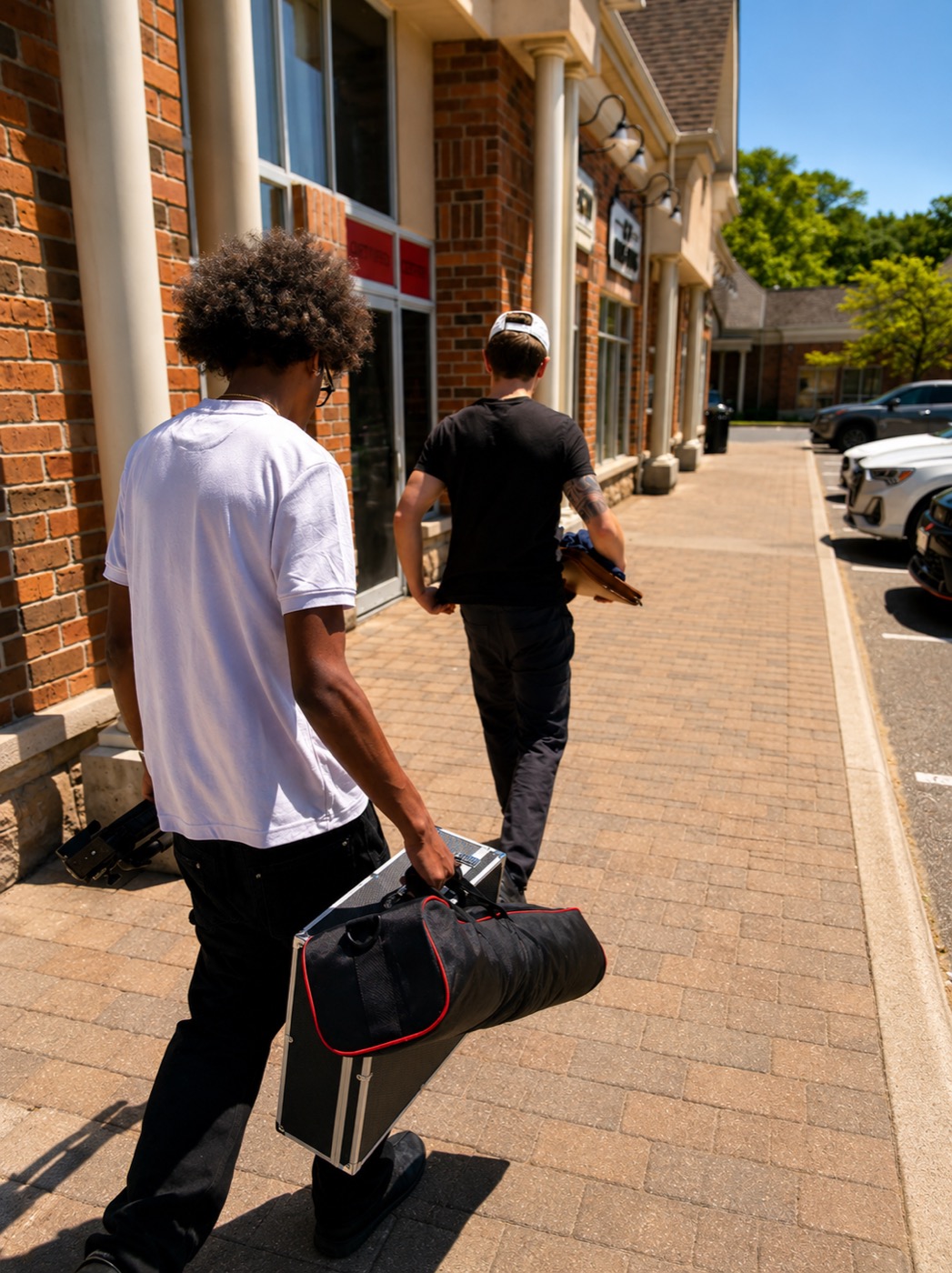 Hauling the kit to a client shoot